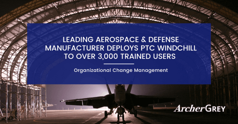 Leading Aerospace & Defense Manufacturer Deploys PTC Windchill to Over 3,000 Trained Users